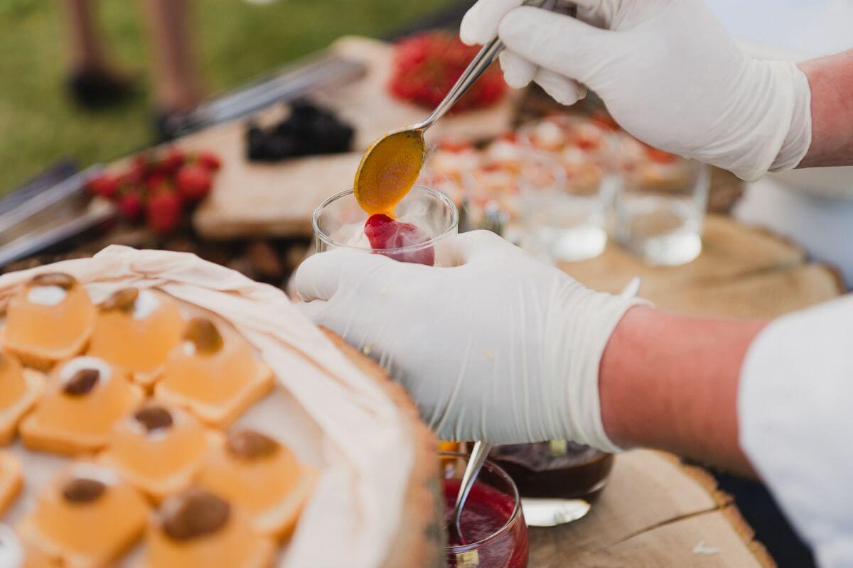 Des vérines cuisinées par un traiteur pour un mariage